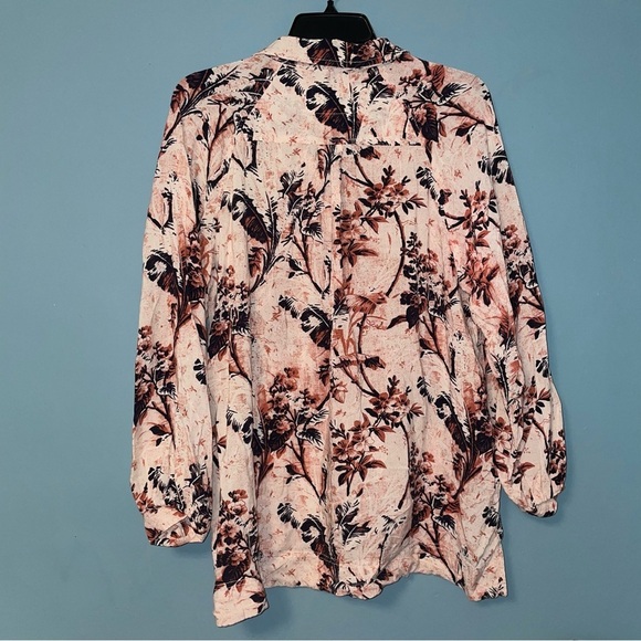 Free People We the Free Floral Its A Vibe Button Down Shirt Size Small - Picture 7 of 7
